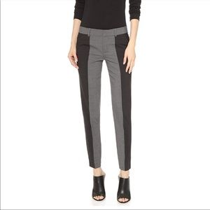 Vince Contrast Color-block Black Grey Pants